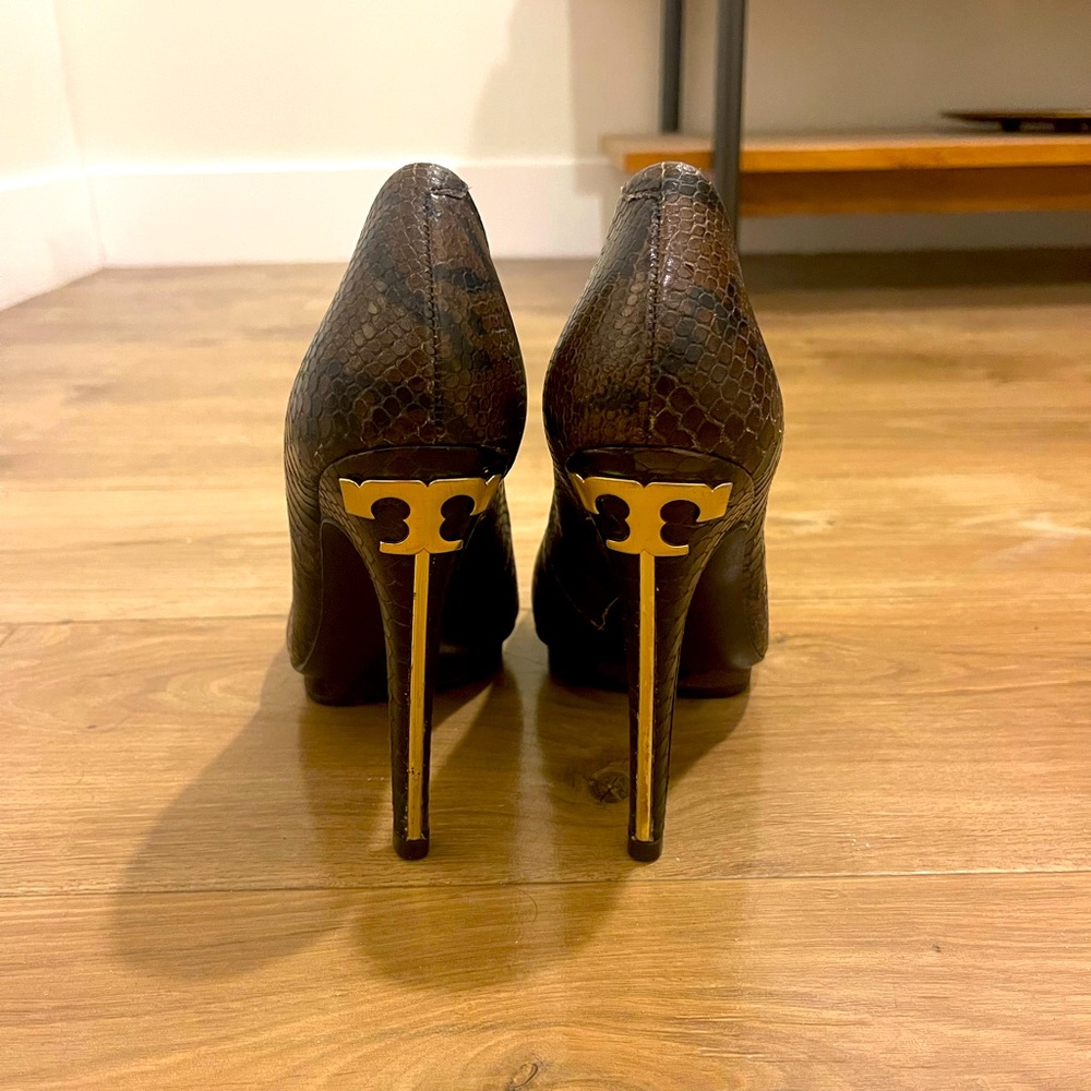 Snakeskin Tory Burch Stilettos